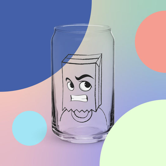 Big Phony Mad Can-shaped glass