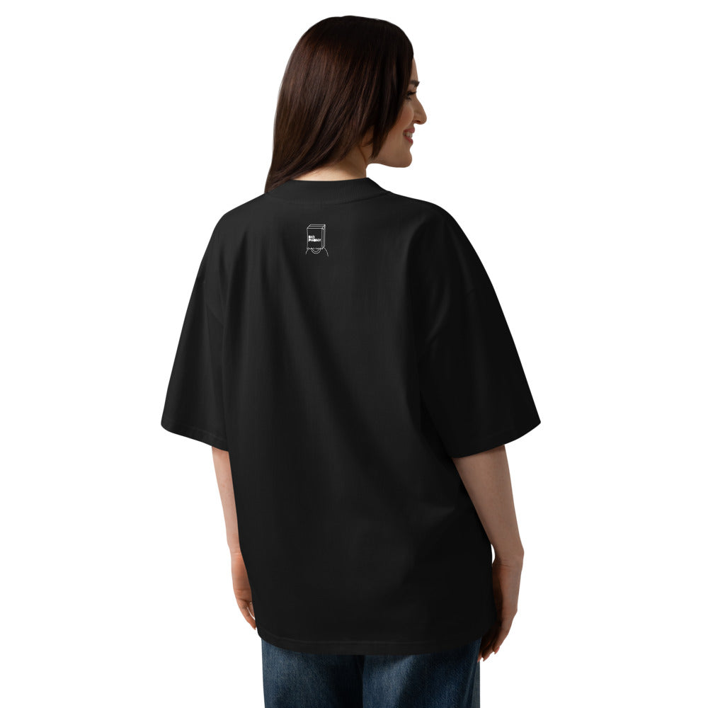 BAG HEAD Unisex organic oversized high neck t-shirt