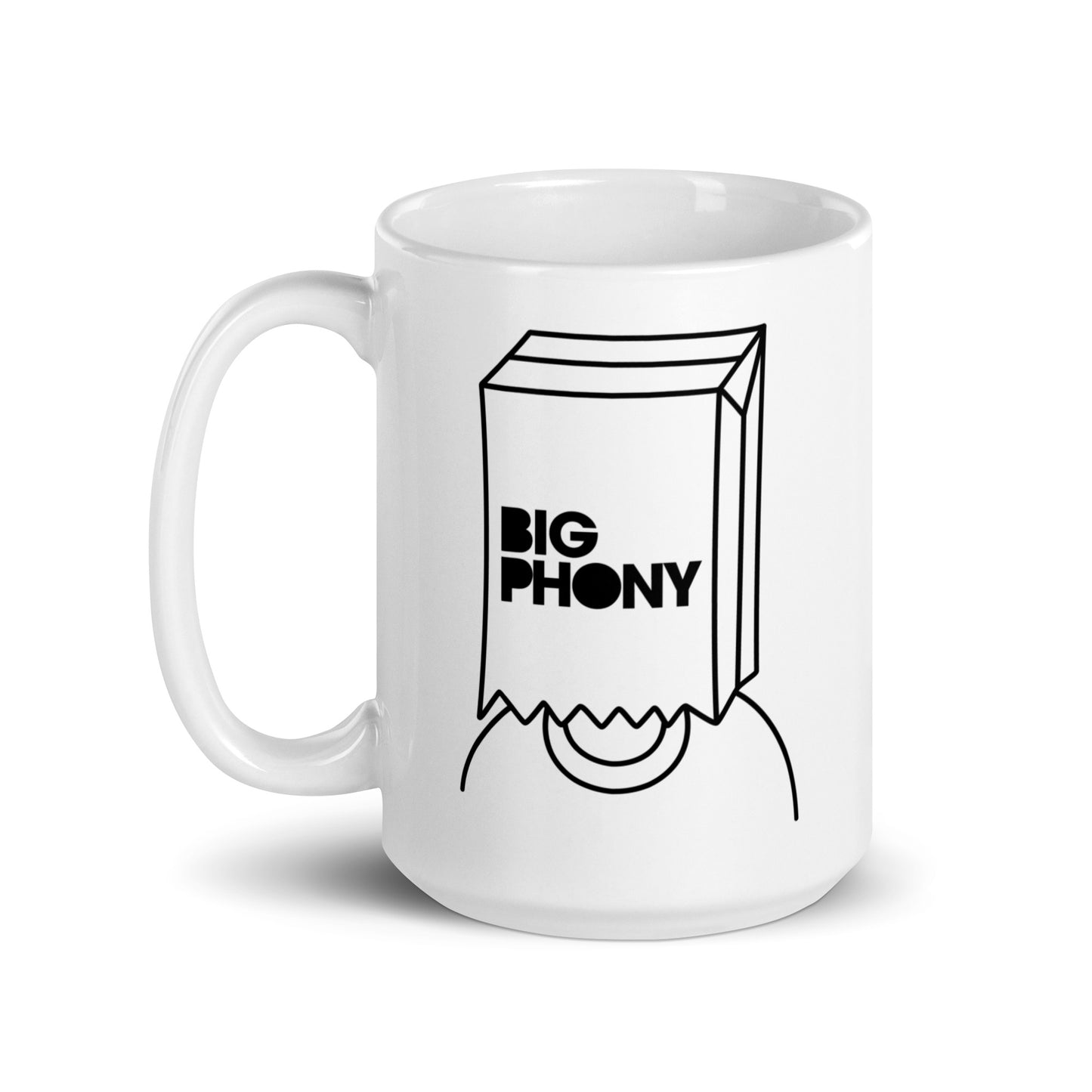 Big Phony White glossy mug